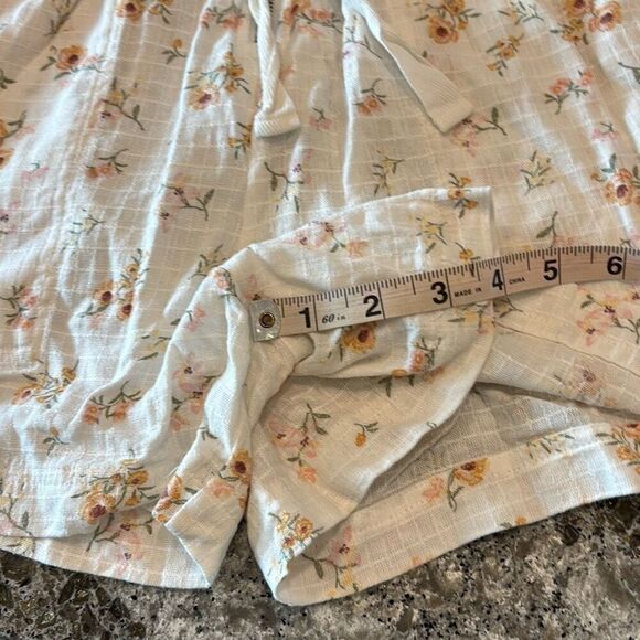 Mary Lawless Lee x Splendid spring floral romper short jumper Sz M - Picture 13 of 14